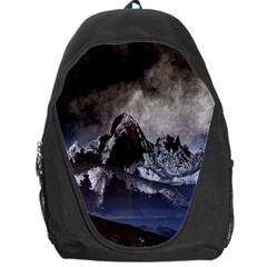 Mountains Moon Earth Space Backpack Bag