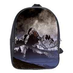 Mountains Moon Earth Space School Bag (XL)