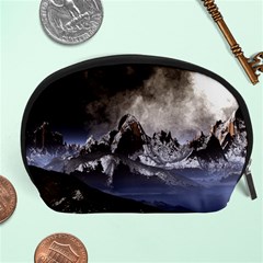 Mountains Moon Earth Space Accessory Pouch (Large)