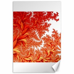 Flora Flowers Background Leaf Canvas 24  x 36 