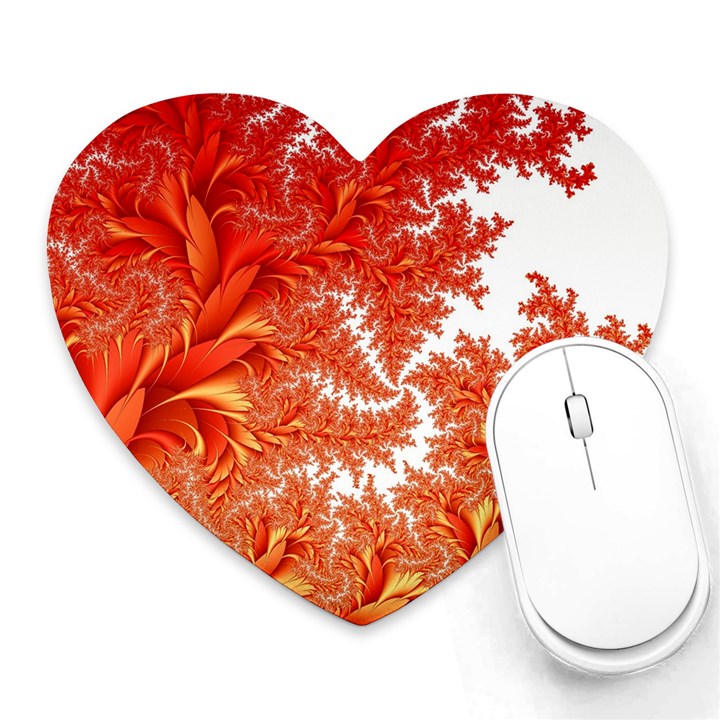 Flora Flowers Background Leaf Heart Mousepads