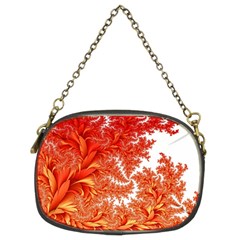 Flora Flowers Background Leaf Chain Purse (Two Sides)