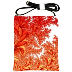 Flora Flowers Background Leaf Shoulder Sling Bag by Pakrebo