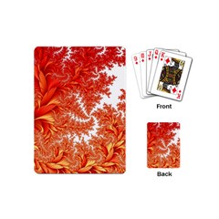 Flora Flowers Background Leaf Playing Cards (mini)