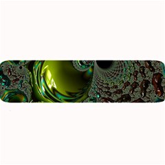 Fractal Intensive Green Olive Large Bar Mats by Pakrebo