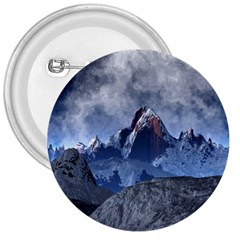 Mountains Moon Earth Space 3  Buttons by Pakrebo