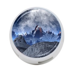 Mountains Moon Earth Space 4-port Usb Hub (one Side) by Pakrebo