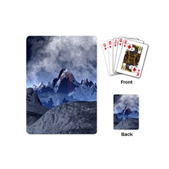 Mountains Moon Earth Space Playing Cards (mini)