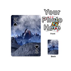 Mountains Moon Earth Space Playing Cards 54 (mini)