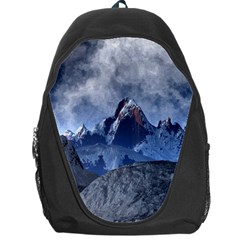 Mountains Moon Earth Space Backpack Bag by Pakrebo