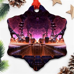 Fractal Mandelbulb 3d Snowflake Ornament (two Sides) by Pakrebo