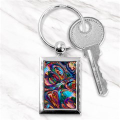 Seamless Abstract Colorful Tile Key Chains (rectangle)  by Pakrebo