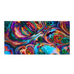 Seamless Abstract Colorful Tile Satin Wrap by Pakrebo