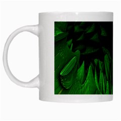 Fractal Rendering Background Green White Mugs by Pakrebo