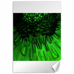 Fractal Rendering Background Green Canvas 24  X 36  by Pakrebo