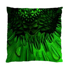 Fractal Rendering Background Green Standard Cushion Case (one Side) by Pakrebo