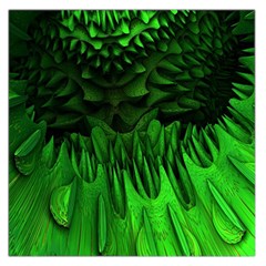 Fractal Rendering Background Green Large Satin Scarf (square) by Pakrebo