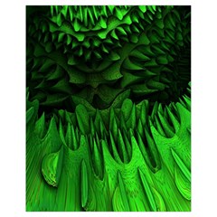 Fractal Rendering Background Green Drawstring Bag (small) by Pakrebo