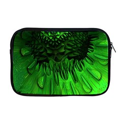 Fractal Rendering Background Green Apple Macbook Pro 17  Zipper Case by Pakrebo