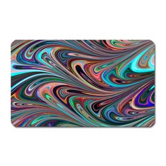 Seamless Abstract Marble Colorful Magnet (rectangular) by Pakrebo