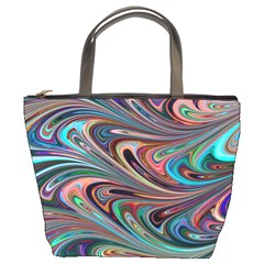 Seamless Abstract Marble Colorful Bucket Bag by Pakrebo