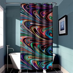 Seamless Abstract Marble Colorful Shower Curtain 36  X 72  (stall)  by Pakrebo