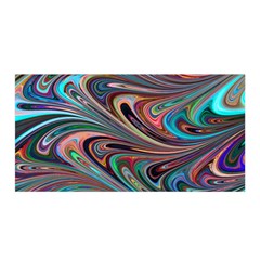 Seamless Abstract Marble Colorful Satin Wrap by Pakrebo