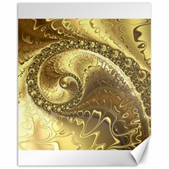 Fractal Golden Background Aesthetic Canvas 16  X 20  by Pakrebo