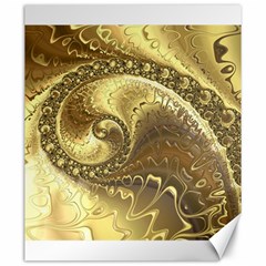 Fractal Golden Background Aesthetic Canvas 20  X 24  by Pakrebo