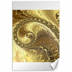 Fractal Golden Background Aesthetic Canvas 20  X 30  by Pakrebo