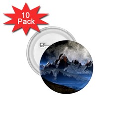 Mountains Moon Earth Space 1 75  Buttons (10 Pack) by Pakrebo