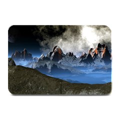 Mountains Moon Earth Space Plate Mats by Pakrebo