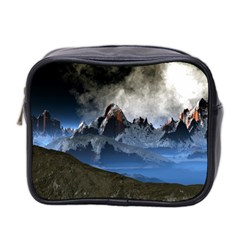 Mountains Moon Earth Space Mini Toiletries Bag (two Sides) by Pakrebo