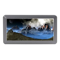 Mountains Moon Earth Space Memory Card Reader (mini) by Pakrebo