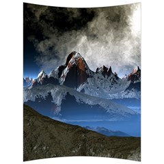 Mountains Moon Earth Space Back Support Cushion by Pakrebo