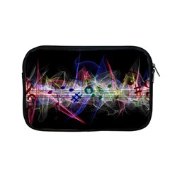 Brush Particles Music Clef Wave Apple Macbook Pro 13  Zipper Case by Pakrebo