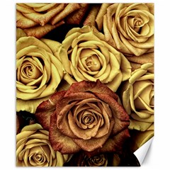 Roses Flowers Love Red Plant Canvas 8  X 10  by Pakrebo