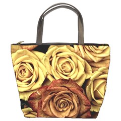 Roses Flowers Love Red Plant Bucket Bag by Pakrebo