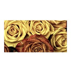 Roses Flowers Love Red Plant Satin Wrap by Pakrebo