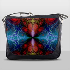 Fractal Fractal Background Design Messenger Bag by Pakrebo