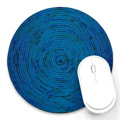 Big Data Information Data Round Mousepads by Pakrebo