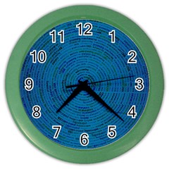 Big Data Information Data Color Wall Clock by Pakrebo