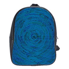 Big Data Information Data School Bag (large) by Pakrebo