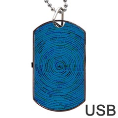 Big Data Information Data Dog Tag Usb Flash (two Sides) by Pakrebo