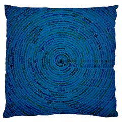 Big Data Information Data Large Cushion Case (one Side) by Pakrebo