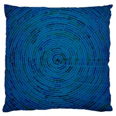 Big Data Information Data Large Flano Cushion Case (two Sides) by Pakrebo