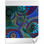 Fractal Abstract Line Wave Design Canvas 12  x 16  11.86 x15.41  Canvas - 1