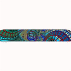 Fractal Abstract Line Wave Design Small Bar Mats by Pakrebo