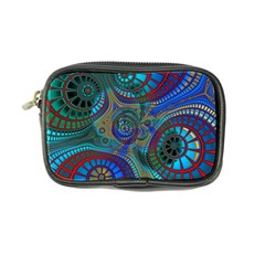 Fractal Abstract Line Wave Design Coin Purse by Pakrebo