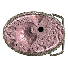 Fractal Tender Rose Cream Belt Buckles by Pakrebo